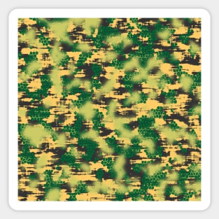 Yellow green Camouflage Sticker